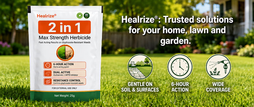 Healrize herbicide banner