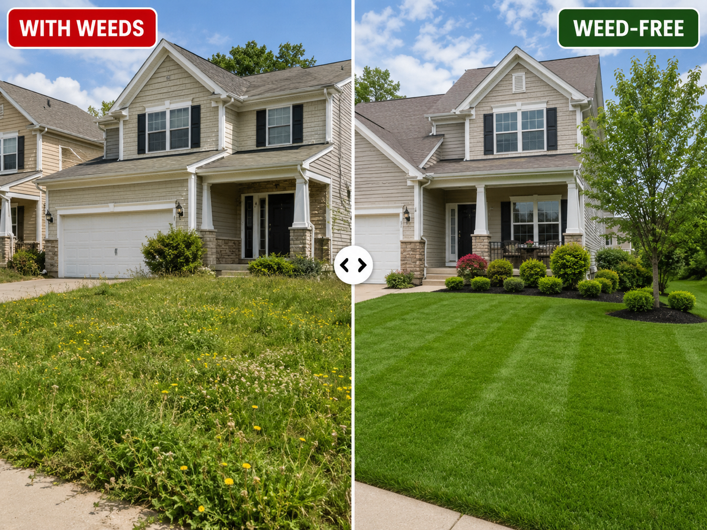 Customer lawn transformation