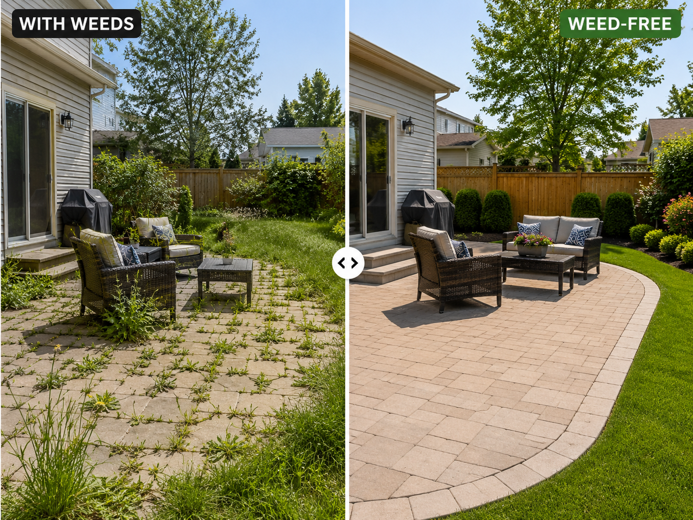 Clean lawn result